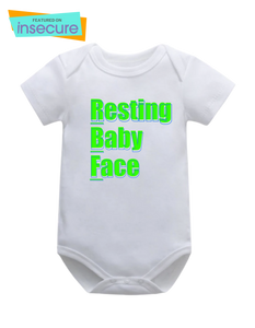 Resting Baby Face™ Onesie (green)