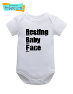 Resting Baby Face™ Onesie (black)