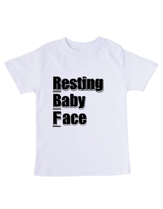 Resting Baby Face™ Toddler T (black)