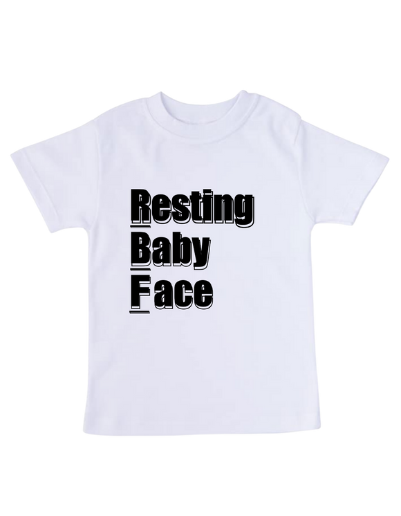 Resting Baby Face™ Toddler T (black)