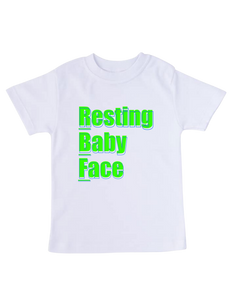 Resting Baby Face™ Toddler T (green)